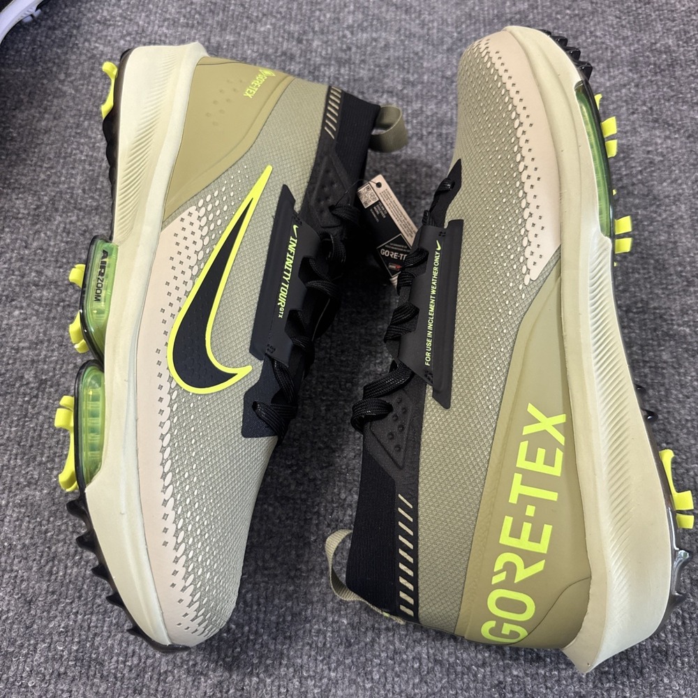 Nike Infinity Tour Next% 2 GTX Dusty Olive Black Volt (FV4897 300) Men's Sz 12 - Picture 2 of 5